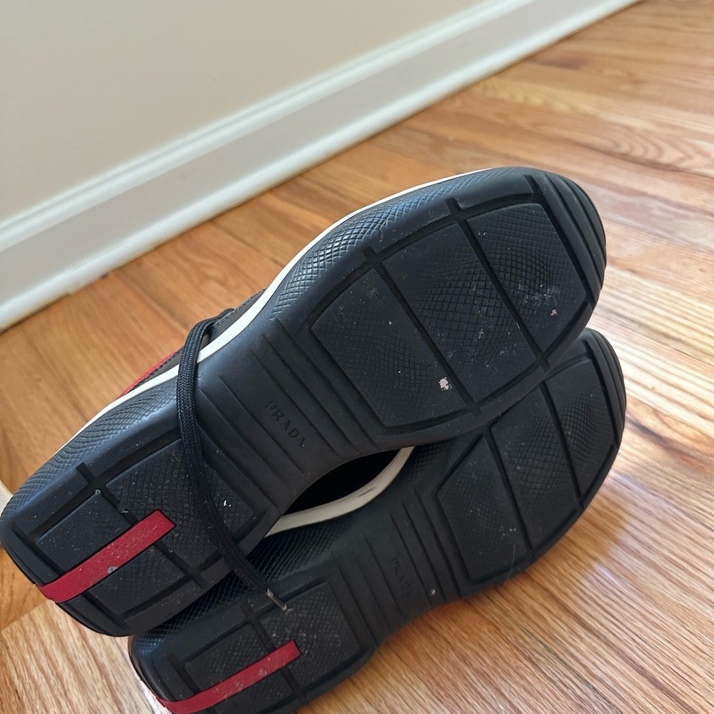 Prada Black and Red Men's Sneakers - Picture 6 of 6
